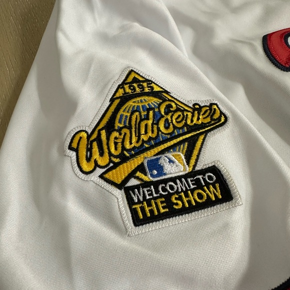 Greg Maddux Atlanta Braves 1995 World Series Patch Jersey RARE Mens XL New - Picture 4 of 8
